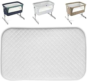 Next 2 Me Crib Mattress Compatible with Maxi Cosi Tori Bedside Travel Cot Chicco Next To Me Thick Super Soft Removable Washable Cover