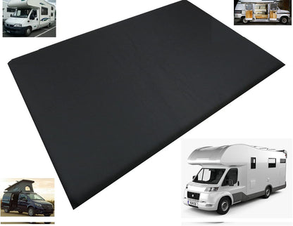 Caravan Camping Campervan Foam Mattress Topper VW T4 T5 Westfalia California Mercedes Marco Polo - 190 X 120 X 5 CM (DOUBLE BED) BLACK