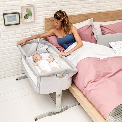 Next 2 Me Crib Mattress - Compatible with Maxi-Cosi Tori Bedside Travel Cot/Chicco Next To Me - Thick & Super Soft/Removable Washable Cover