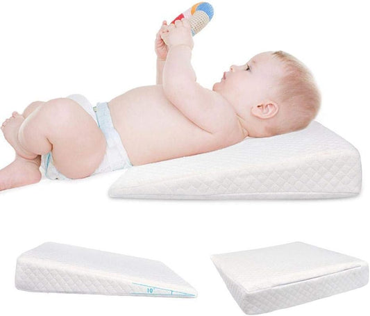 Bassinet  Baby Wedge Pillow Pram Cot Bed Acid Reflux Colic Congestion, Helps Sleeping, Feeding, Baby Anti Baby Spit Milk Nursing