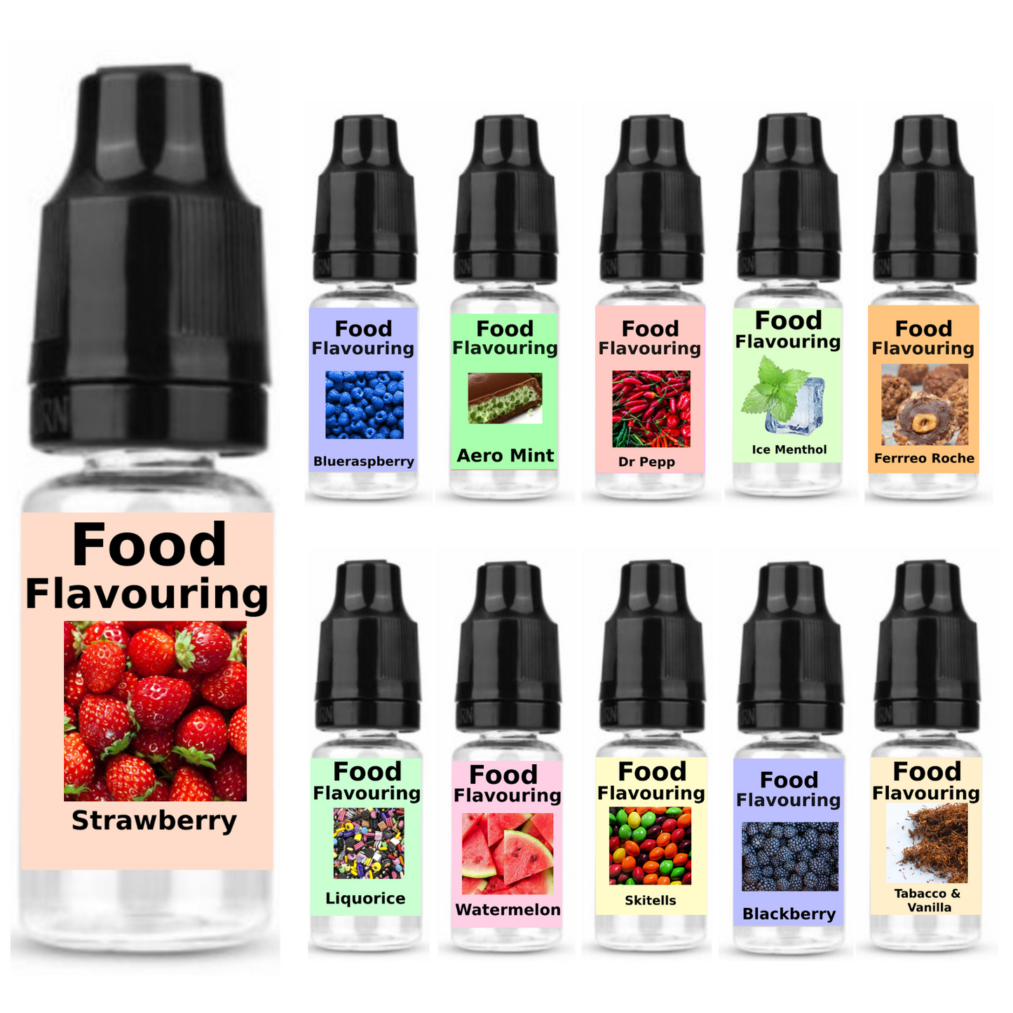 500ML Liquid Food Flavour Highly Concentrated Strong Flavouring Cake Sweet Shake