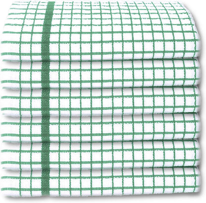 100% Cotton Terry Towelling Tea Towels | Pack of 6 | Kitchen Hand Towels Dish Cloth Super Absorbent Soft Touch