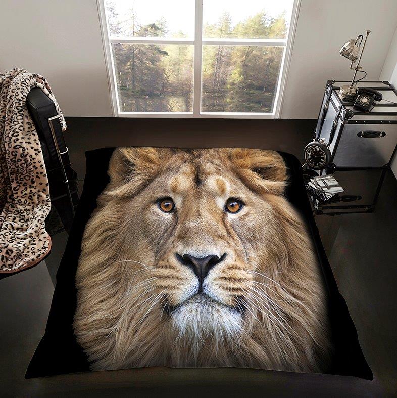 3D Animal Print Throw Soft Warm Faux Fur Fleece Sofa Bed Blanket Double King