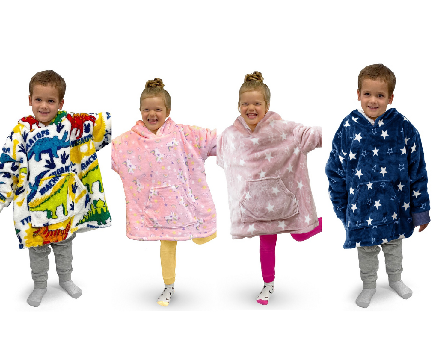 Kids Oversized Hoodie Fleece Blanket