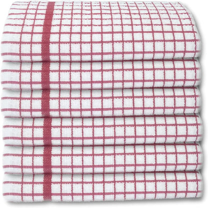100% Cotton Terry Towelling Tea Towels | Pack of 6 | Kitchen Hand Towels Dish Cloth Super Absorbent Soft Touch