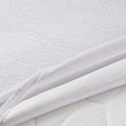 100% Waterproof Mattress Protector Terry Towel Fitted Sheet Bug-Proof, Non-Noisy, Non-Allergenic Breathable Absorbent 30cm Deep Pockets Topper