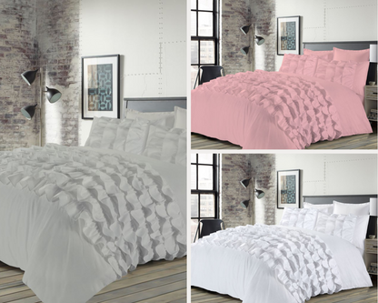 Percilla Duvet Cover & Pillowcase Lightweight Polycotton Soft Quilt Bedding Sets
