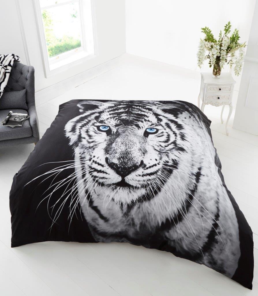 3D Animal Print Throw Soft Warm Faux Fur Fleece Sofa Bed Blanket Double King