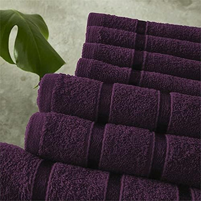 Egyptian Cotton Bath Towels Super Absorbent Quick Dry Extra Soft Hand & Face Towels 8 pcs Bale Set