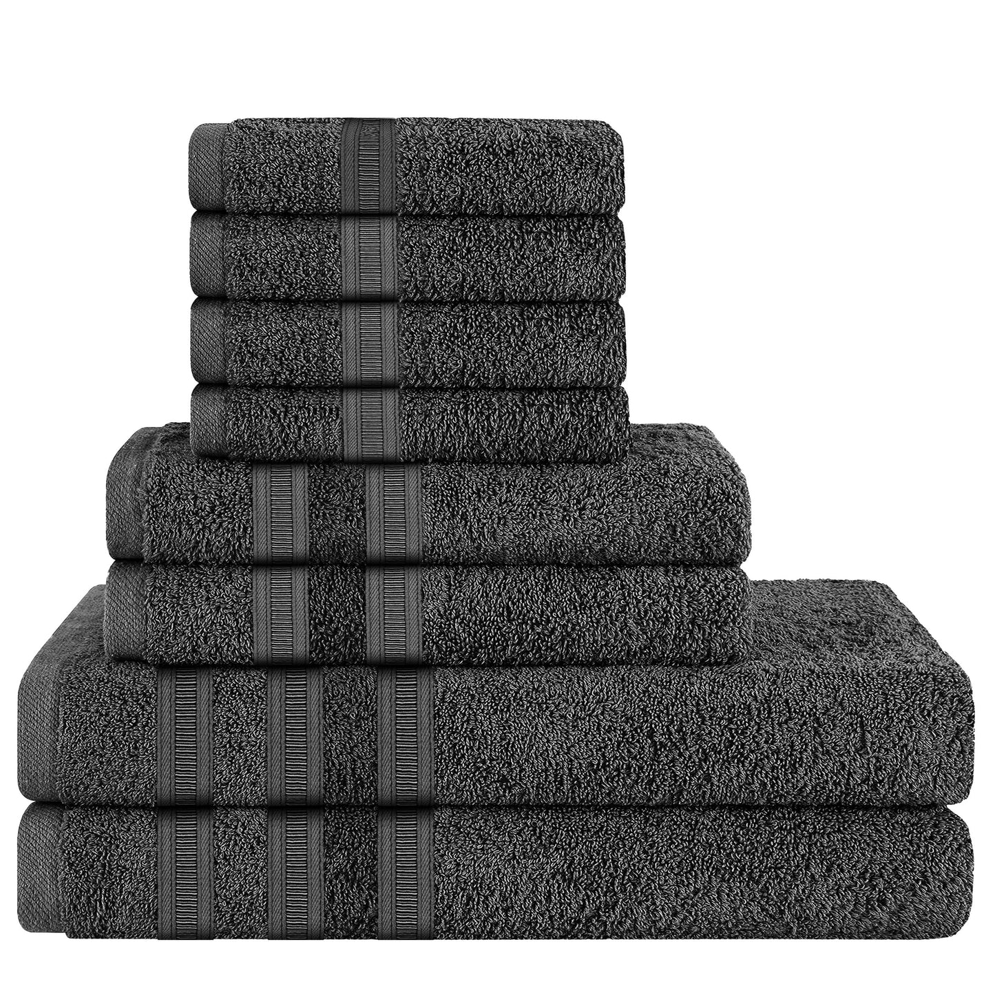 8 Piece Towels Bale Set 100% Cotton 600 GSM Ritz Highly Absorbent & Quick Dry Super Soft Bathroom Towel Sets