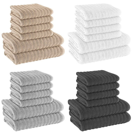 Hydro Cotton 6pcs Towels Bale Set 600 GSM Pure Ring Spun Cotton Super Soft Highly Absorbent and Quick Dry Hand and Bath Towels Sets