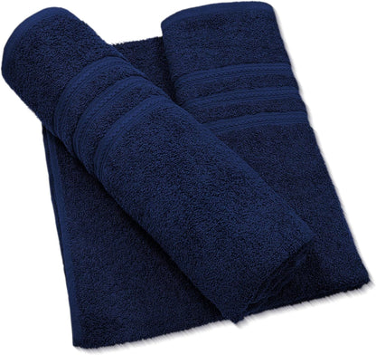 Pack of 2 Extra Large Jumbo Bath Sheets - Beach Towels 100% Cotton  Huge Size (85 x 200 cm)