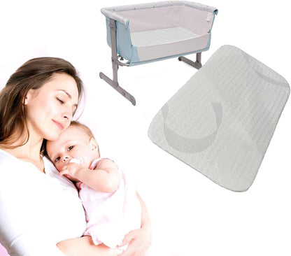 Next 2 Me Crib Mattress - Compatible with Maxi-Cosi Tori Bedside Travel Cot/Chicco Next To Me - Thick & Super Soft/Removable Washable Cover