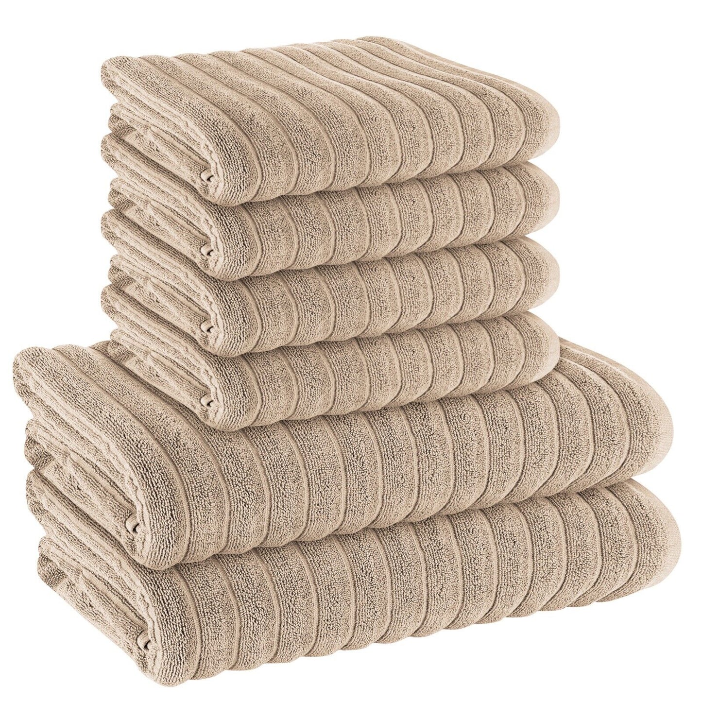 Hydro Cotton 6pcs Towels Bale Set 600 GSM Pure Ring Spun Cotton Super Soft Highly Absorbent and Quick Dry Hand and Bath Towels Sets
