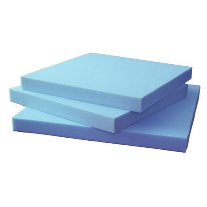 Blue High Density Firm Upholstery Foam Cut to Size Replacement Cushion Pad