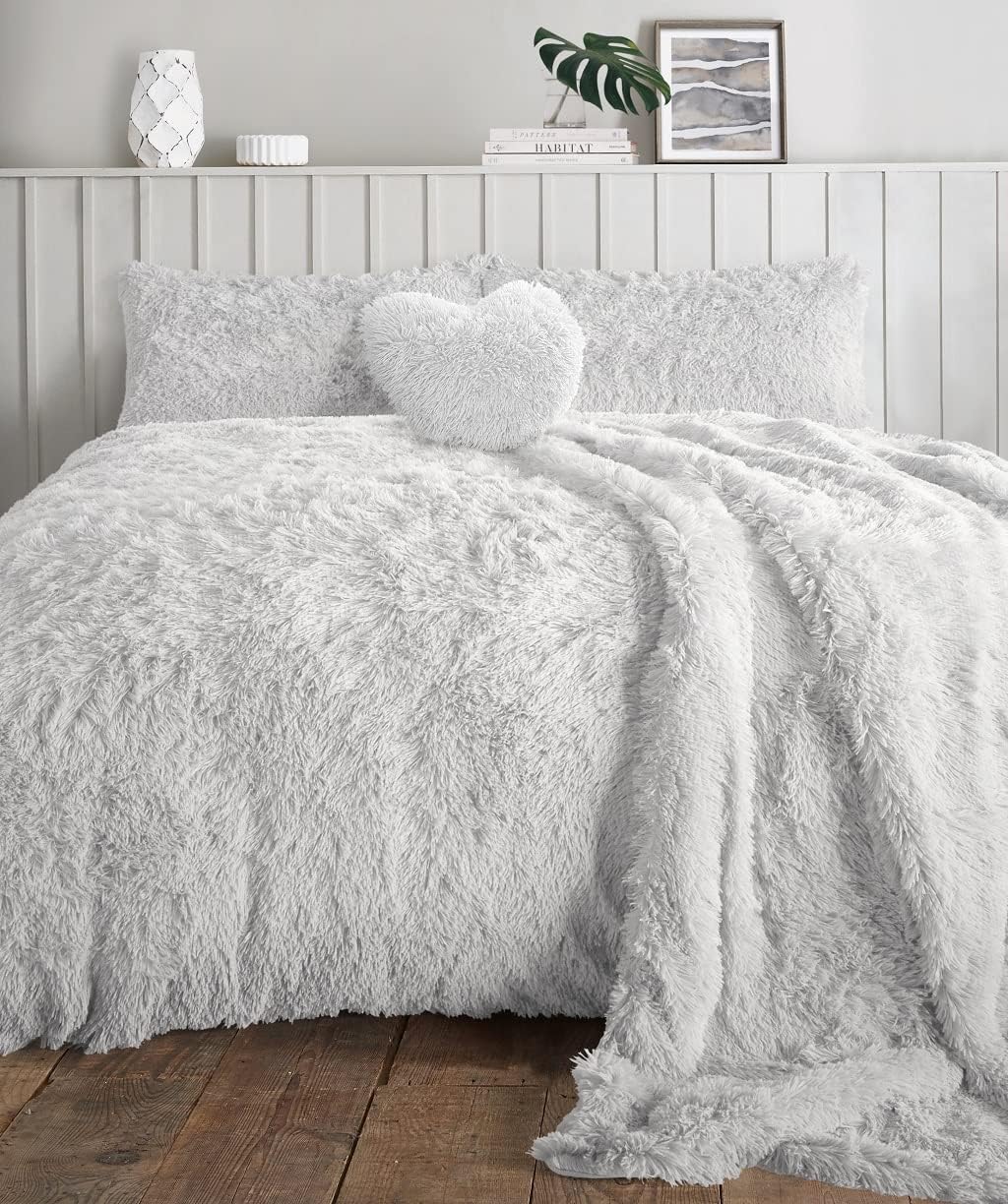 Hug & Snug Duvet Cover Fluffy Fur Fleece Cuddle Warm Quilt Bedding Set All Sizes